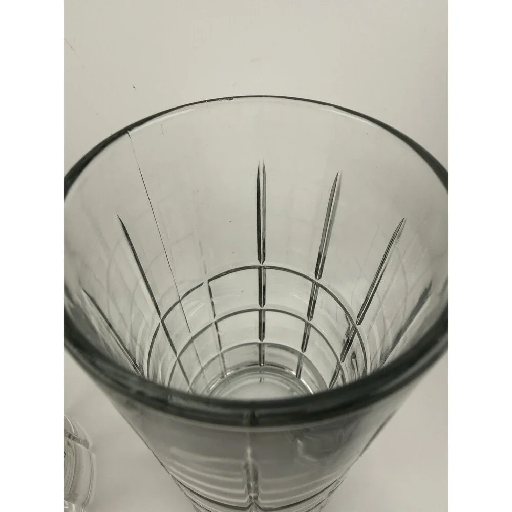 Set of 4 Anchor Hocking Tartan Manchester Clear Iced Tea Glasses USA 16oz